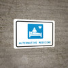 Alternative Medicine with Icon Landscape - Wall Sign Alternative Medicine with Icon Landscape - Wall Sign