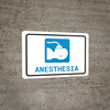 Anesthesia with Icon Landscape - Wall Sign Anesthesia with Icon Landscape - Wall Sign