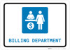 Billing Department with Icon Landscape - Wall Sign Billing Department with Icon Landscape - Wall Sign