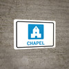 Chapel with Icon Landscape - Wall Sign