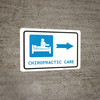Chiropractic Care Right Arrow with Icon Landscape - Wall Sign Chiropractic Care Right Arrow with Icon Landscape - Wall Sign