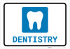 Dentistry with Icon Landscape - Wall Sign