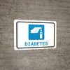 Diabetes with Icon Landscape - Wall Sign Diabetes with Icon Landscape - Wall Sign