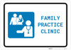 Family Practice Clinic with Icon Landscape - Wall Sign Family Practice Clinic with Icon Landscape - Wall Sign