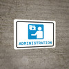 Medical Administration with Icon Landscape - Wall Sign