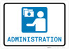 Medical Administration with Icon Landscape - Wall Sign