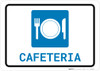 Cafeteria (with Symbol) Landscape - Wall Sign