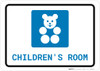 Children's Room with Icon Landscape - Wall Sign Children's Room with Icon Landscape - Wall Sign
