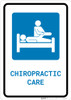 Chiropractic Care with Icon Portrait - Wall Sign