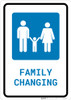 Family Changing with Icon Portrait - Wall Sign