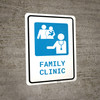 Family Clinic with Icon Portrait - Wall Sign Family Clinic with Icon Portrait - Wall Sign