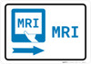 MRI Right Arrow with Icon Landscape - Wall Sign