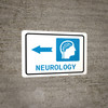 Neurology Left Arrow with Icon Landscape - Wall Sign Neurology Left Arrow with Icon Landscape - Wall Sign