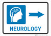 Neurology Right Arrow with Icon Landscape - Wall Sign