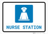 Nurse Station with Icon Landscape - Wall Sign Nurse Station with Icon Landscape - Wall Sign