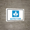 Nutrition with Icon Landscape - Wall Sign Nutrition with Icon Landscape - Wall Sign