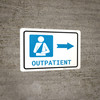 Outpatient Right Arrow with Icon Landscape - Wall Sign Outpatient Right Arrow with Icon Landscape - Wall Sign