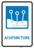 Acupuncture with Icon Portrait - Wall Sign