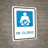 OB Clinic with Icon Portrait - Wall Sign OB Clinic with Icon Portrait - Wall Sign