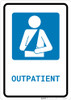 Outpatient with Icon Portrait - Wall Sign