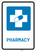 Pharmacy with Icon Portrait - Wall Sign Pharmacy with Icon Portrait - Wall Sign