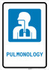 Pulmonology with Icon Portrait - Wall Sign