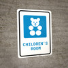 Children's Room with Icon Portrait - Wall Sign Children's Room with Icon Portrait - Wall Sign