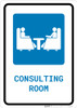 Consulting Room with Icon Portrait - Wall Sign Consulting Room with Icon Portrait - Wall Sign