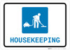 Housekeeping with Icon Landscape - Wall Sign Housekeeping with Icon Landscape - Wall Sign
