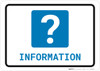 Information with Question Mark Landscape - Wall Sign Information with Question Mark Landscape - Wall Sign