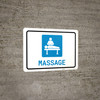 Massage with Icon Landscape - Wall Sign