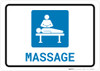 Massage with Icon Landscape - Wall Sign