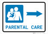 Parental Care Right Arrow with Icon Landscape - Wall Sign Parental Care Right Arrow with Icon Landscape - Wall Sign