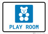 Play Room with Icon Landscape - Wall Sign Play Room with Icon Landscape - Wall Sign