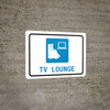 TV Lounge with Icon Landscape - Wall Sign