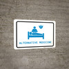 Alternative Medicine with Icon Landscape v2 - Wall Sign