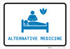 Alternative Medicine with Icon Landscape v2 - Wall Sign