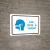 Ears, Nose, and Throat (ENT) with Icon Landscape v2 - Wall Sign