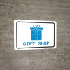 Gift Shop with Icon Landscape v2 - Wall Sign Gift Shop with Icon Landscape v2 - Wall Sign