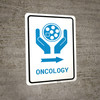 Oncology Right Arrow with Icon Portrait v2 - Wall Sign