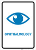 Ophthalmology with Icon Portrait v2 - Wall Sign Ophthalmology with Icon Portrait v2 - Wall Sign