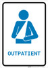 Outpatient with Icon Portrait v2 - Wall Sign