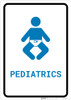 Pediatrics with Icon Portrait v2 - Wall Sign