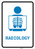 Radiology with Icon Portrait v2 - Wall Sign Radiology with Icon Portrait v2 - Wall Sign