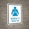 Women's Health with Icon Portrait v2 - Wall Sign