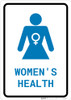 Women's Health with Icon Portrait v2 - Wall Sign