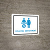 Billing Department with Icon Landscape v2 - Wall Sign