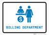Billing Department with Icon Landscape v2 - Wall Sign