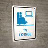 Tv Lounge with Icon Portrait - Wall Sign