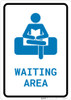 Waiting Area with Icon Portrait - Wall Sign